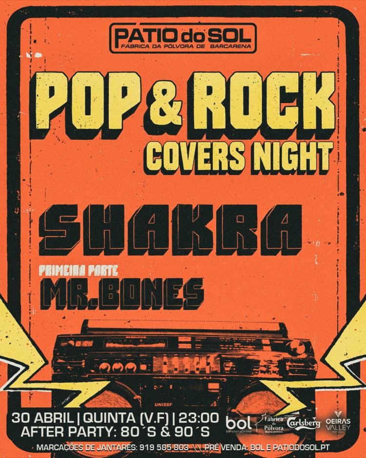 Pop/Rock Covers Night | Shakra & Mr. Bones | After: 90´s & 00´s