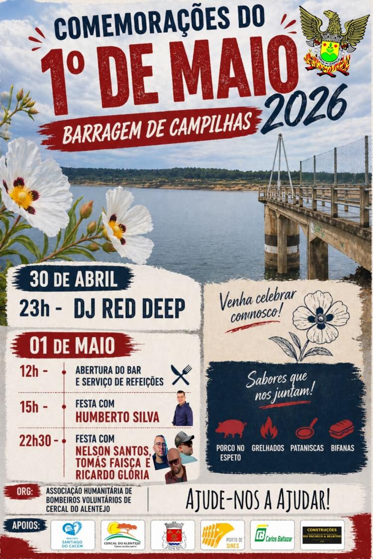 Comemorações do 1.º de Maio na Barragem de Campilhas