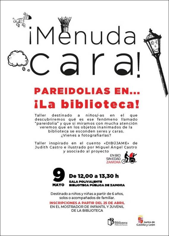 Taller de pareidolias “¡Menuda cara!” con Judith Castro