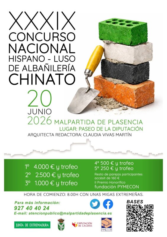 XXXIX Concurso Nacional Hispano-Luso de Albañilería Chinato