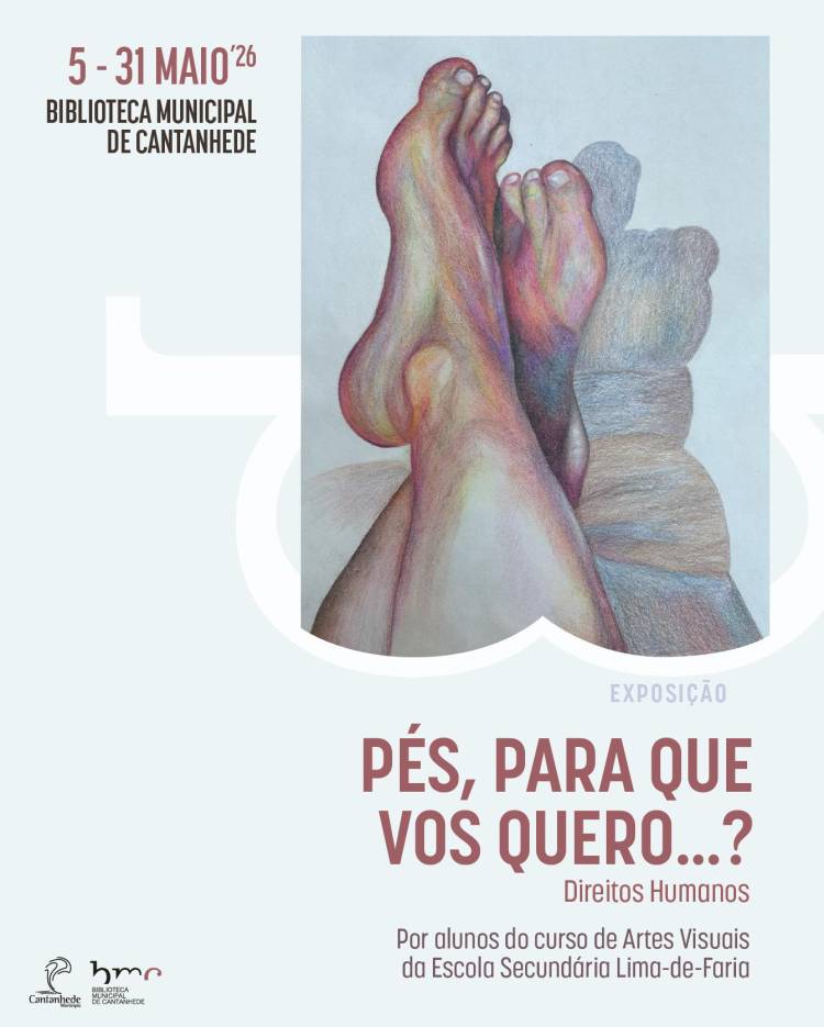 Exposição 'Pés, para que vos quero!…' - Trabalhos realizados por alunos do curso de Artes Visuais da Escola Secundária Lima-de-Faria, Cantanhede