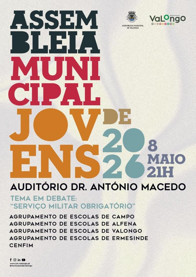 Assembleia Municipal de Jovens a 08 de maio