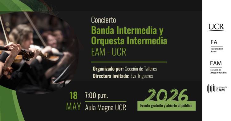 Concierto Banda Intermedia y Orquesta intermedia EAM - UCR