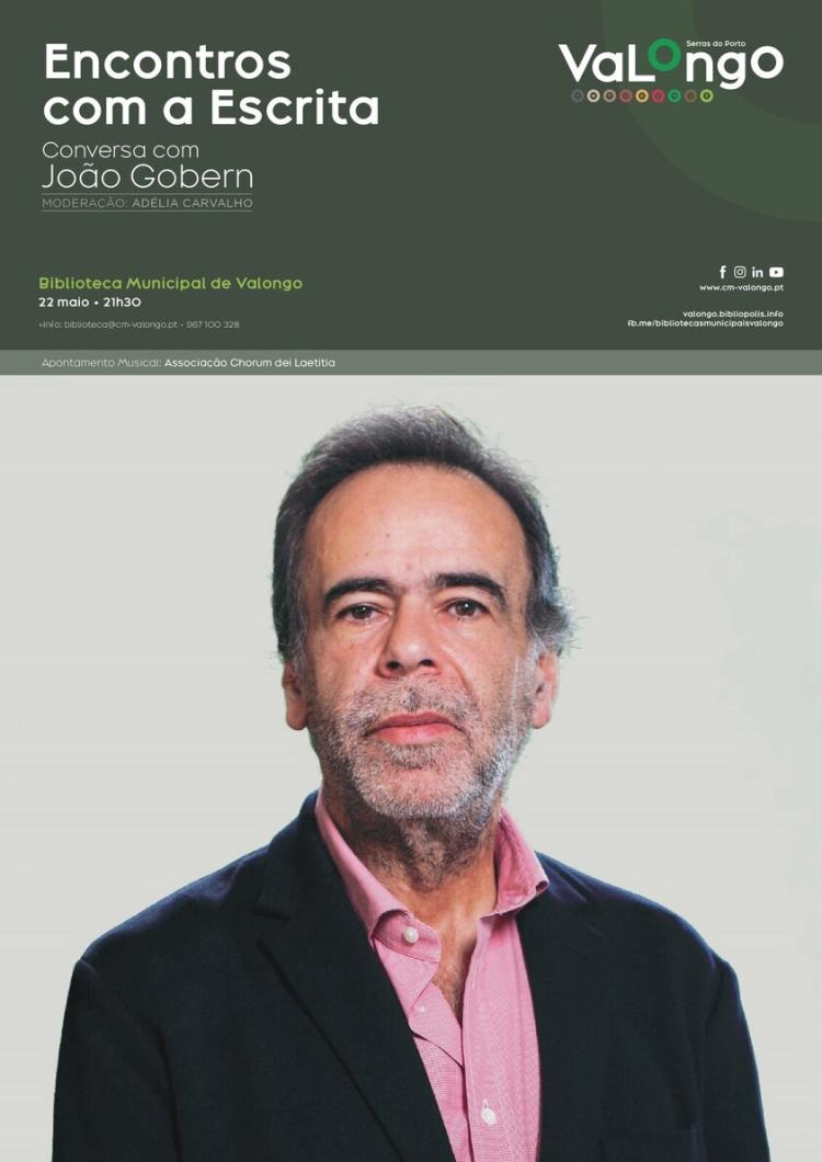 Nova sessão de Encontros com a Escrita, com João Gobern