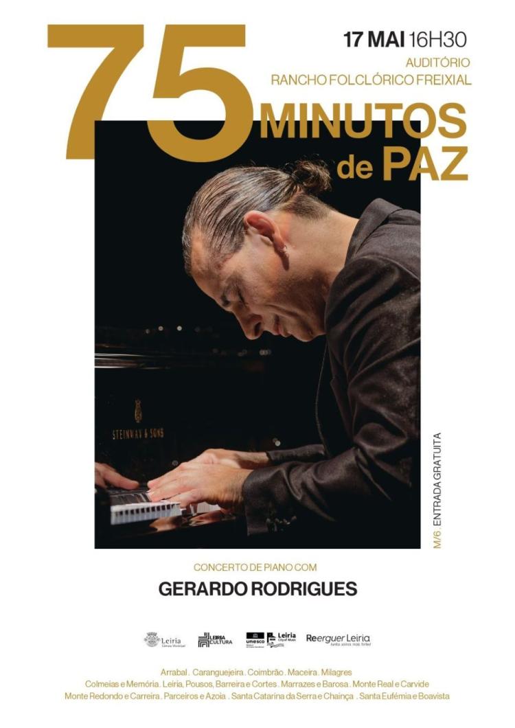 75 Minutos de Paz” leva concertos solidários às freguesias de Leiria - Arrabal