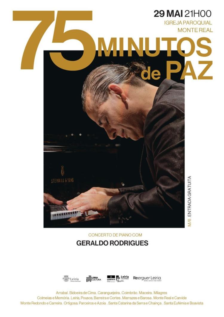 75 Minutos de Paz” leva concertos solidários às freguesias de Leiria - Monte Real