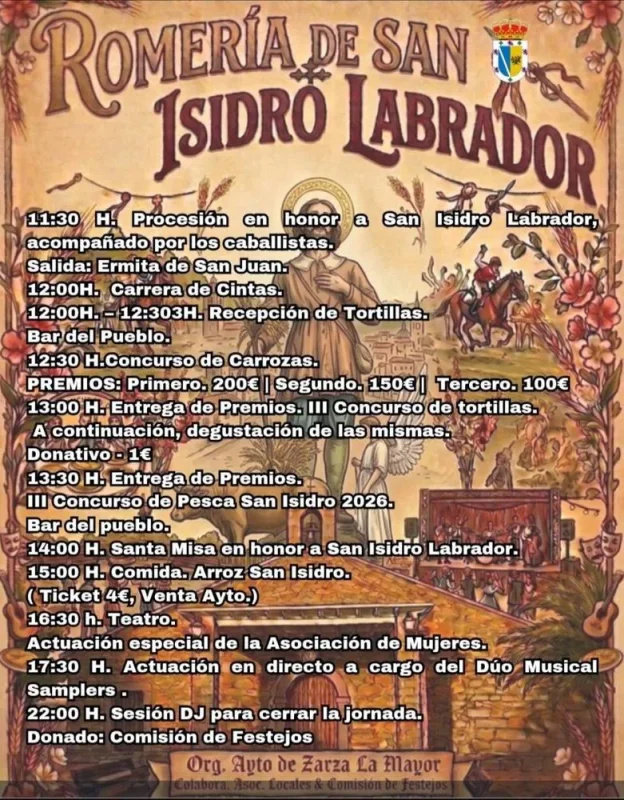 Romería de San Isidro Labrador 2026 | Zarza la Mayor