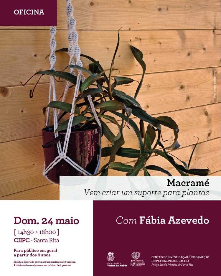 Oficina «MACRAMÉ - Vem criar um suporte para plantas»