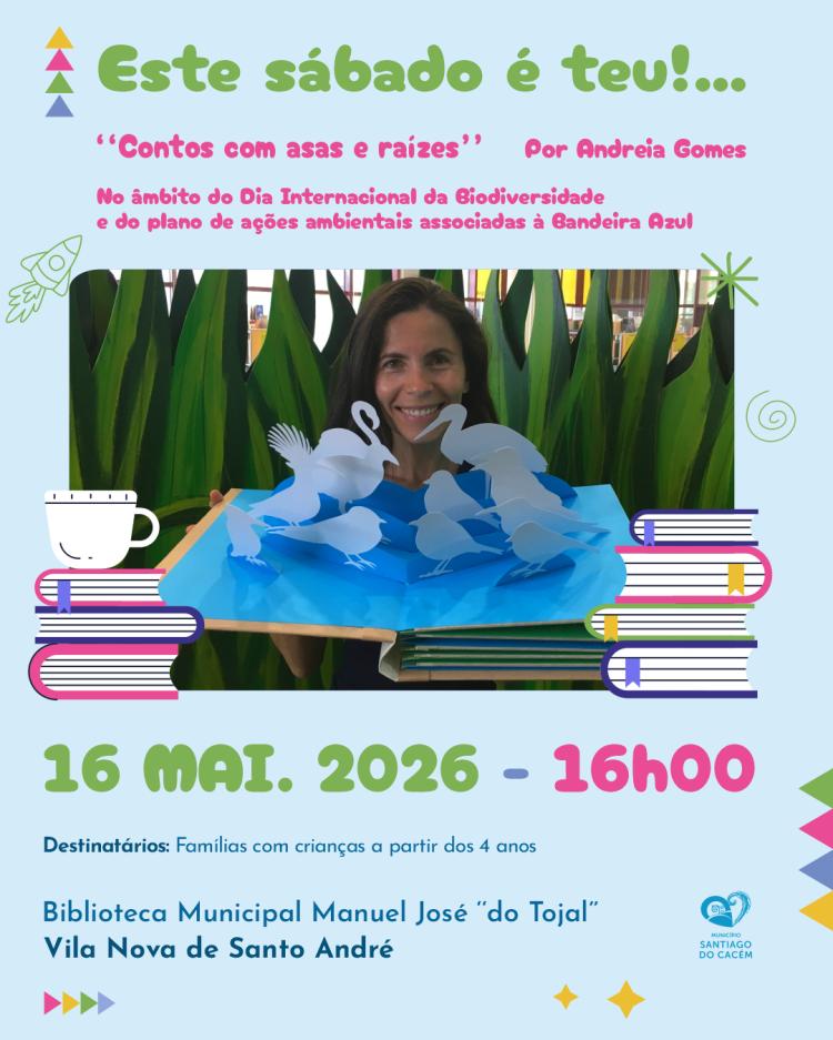 Este sábado é teu!…‘‘Contos com asas e raízes’’ por Andreia Gomes