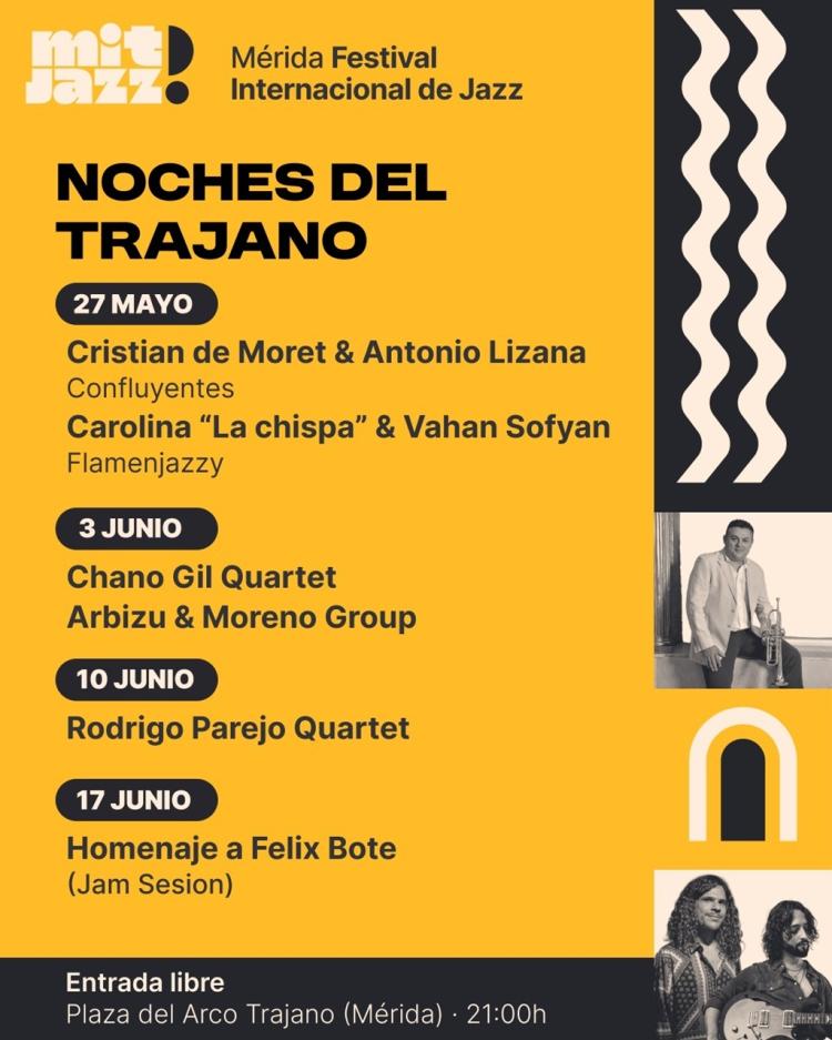Mit Jazz Festival: Cristian de Moret & Antonio Lizana // Carolina «La chispa» & Vahan Sofyan (Noches del Trajano)