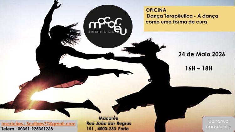 Oficina de Dança Terapêutica - A dança como uma forma de Cura. Com Inês Scot.

