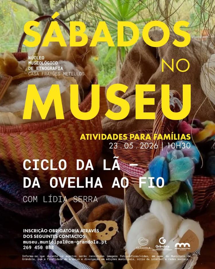 SÁBADOS NO MUSEU | Atividades para famílias - Oficina: O Ciclo da Lã com Lídia Serra