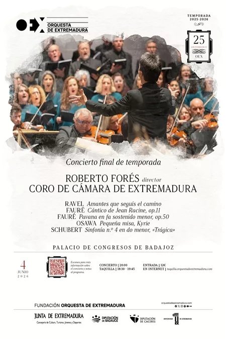 CONCIERTO DE LA ORQUESTA DE EXTREMADURA - FINAL DE TEMPORADA 25º ANIVERSARIO