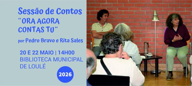 Sessão de contos 'Ora agora contas tu' Pedro Bravo e Rita Sales