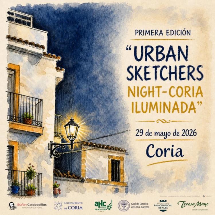 Urban Sketchers Night – Coria Iluminada