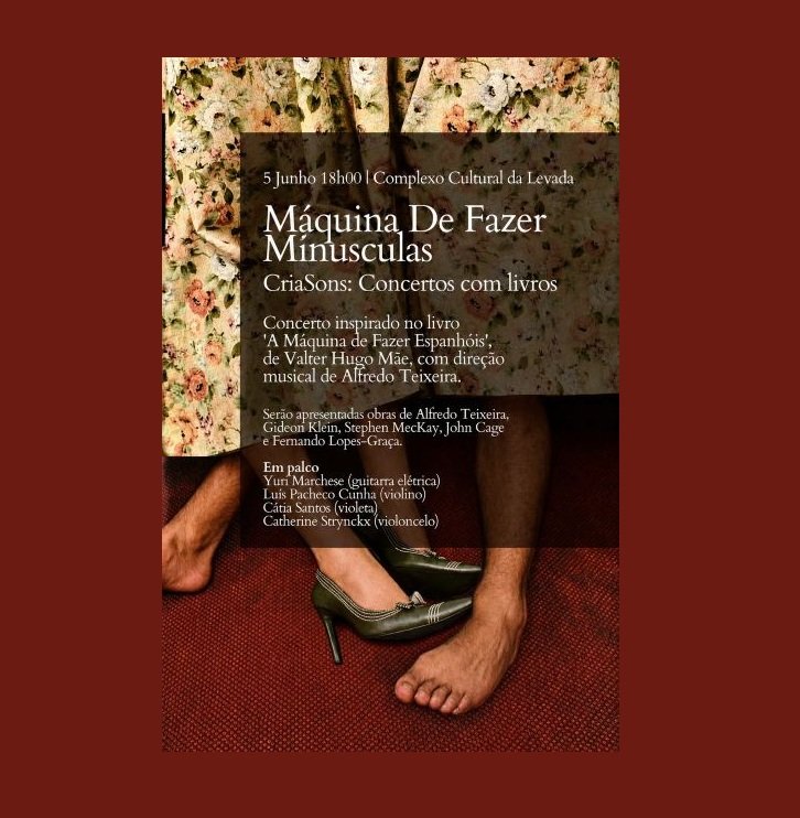 Festival CriaSons | Concertos com Livros “A Máquina de Fazer Minúsculas”