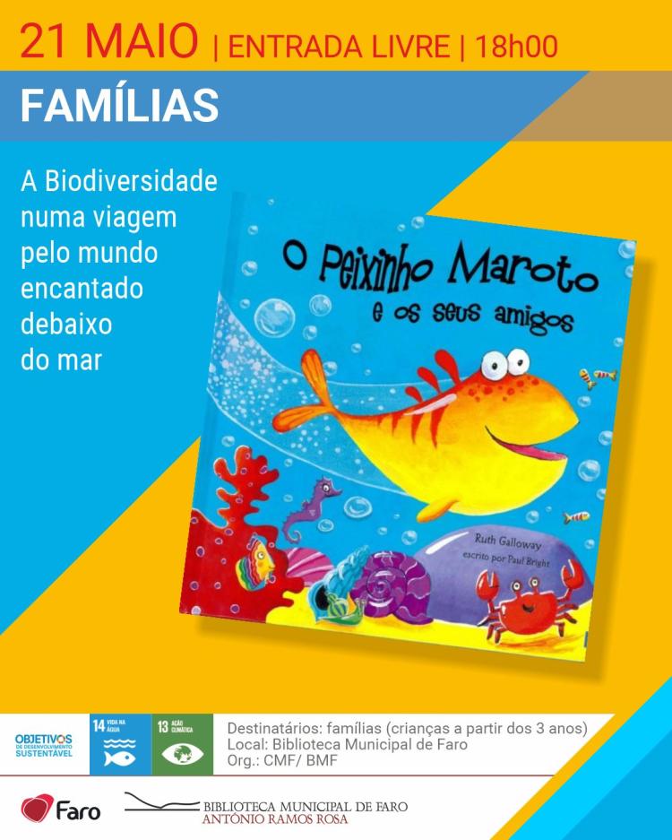 Hora do Conto (Famílias) - 'O peixinho maroto e os seus amigos' 