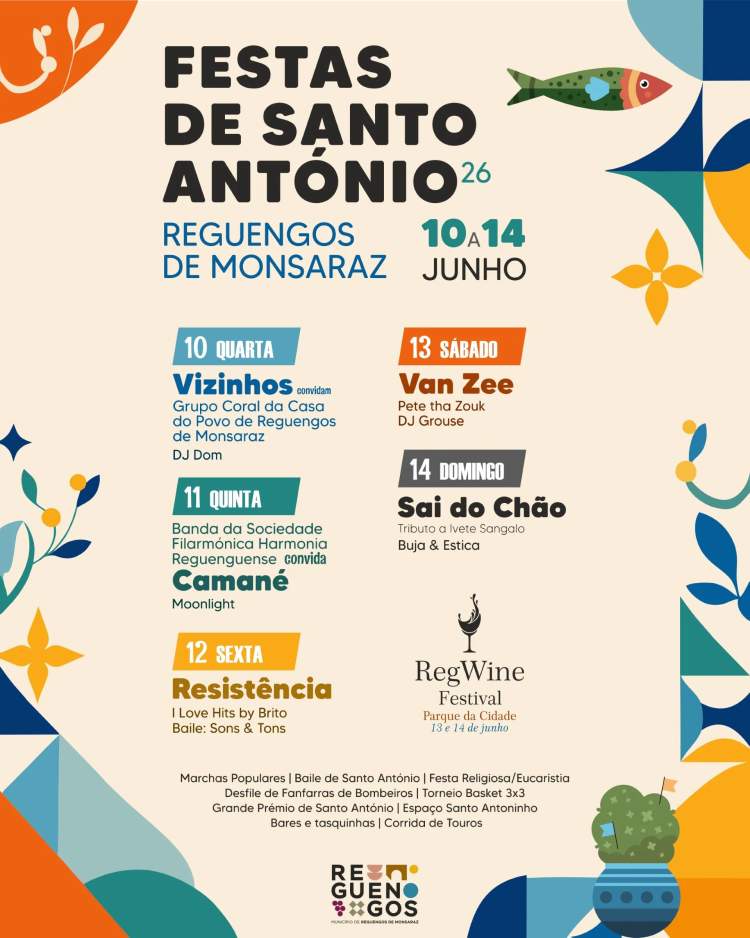 Santo António Festas 2026 in Reguengos de Monsaraz