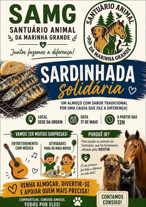 SARDINHADA SOLIDÁRIA | Santuário Animal da Marinha Grande