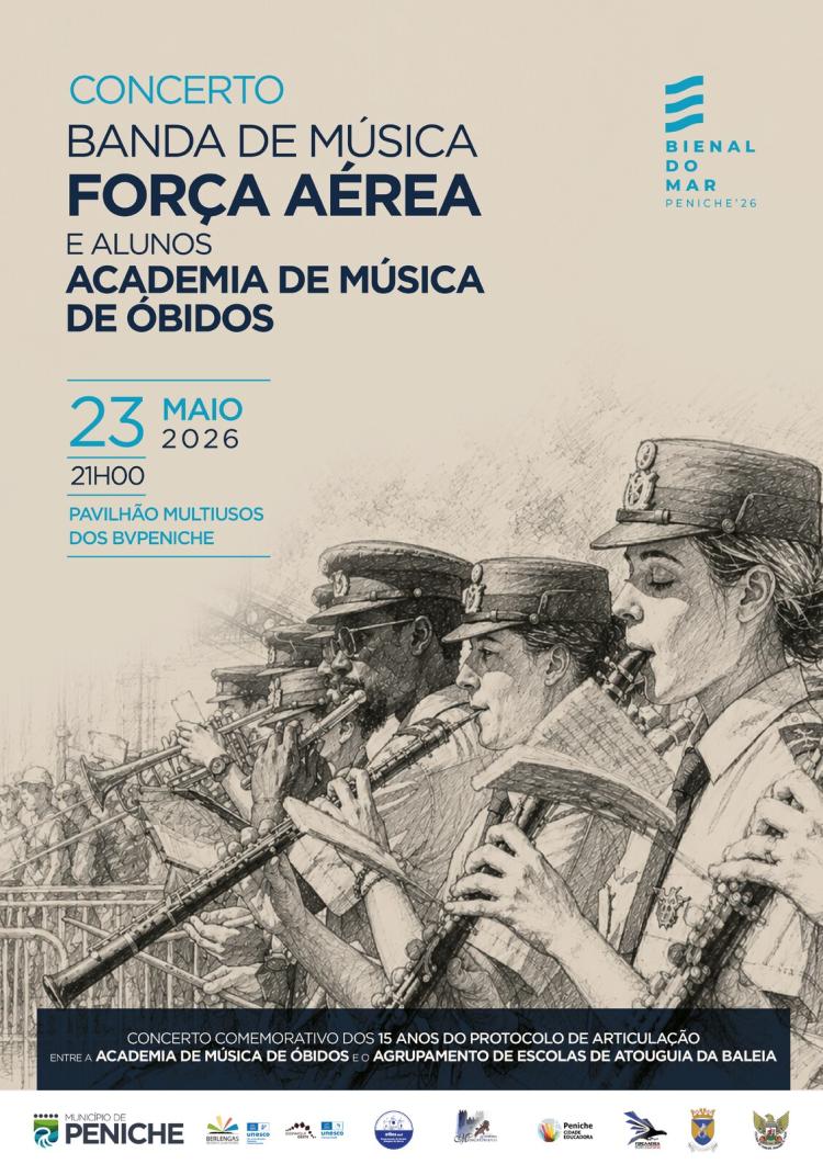 Concerto pela Banda de Música da Força Aérea Portuguesa e alunos da Academia de Música de Óbidos