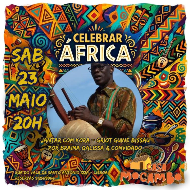 Celebrar África - Jantar com Korá - Griot Guiné Bissau por Braima Galissá & convidado