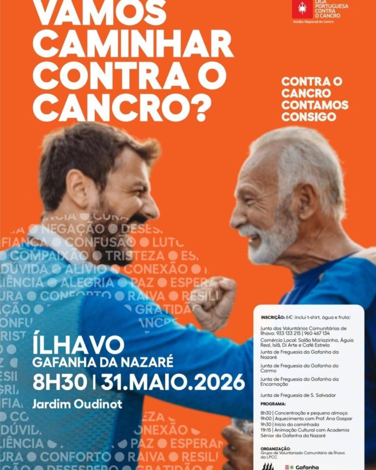 Vamos caminhar contra o cancro?