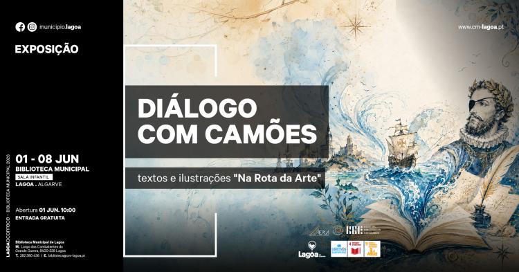 Exposição | Diálogo com Camões textos e ilustrações Na Rota da Arte