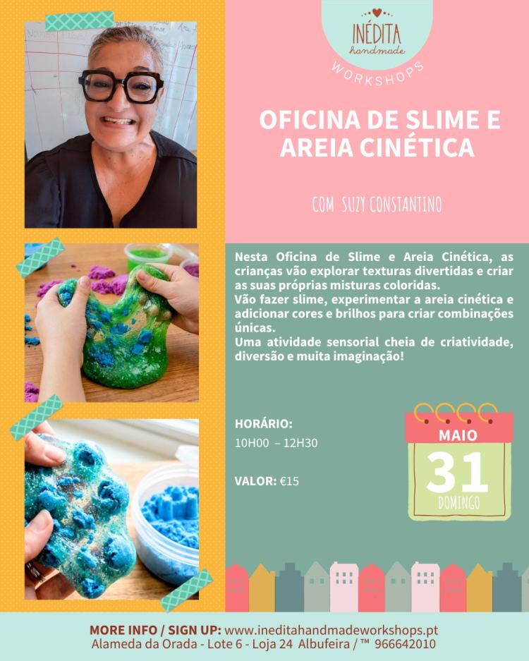  Oficina de Slime e Areia Cinética