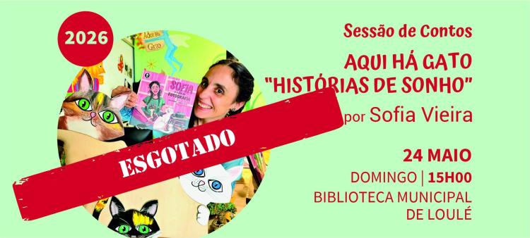 Sessão de contos “Aqui Há Gato! – Histórias de sonho” por Sofia Vieira