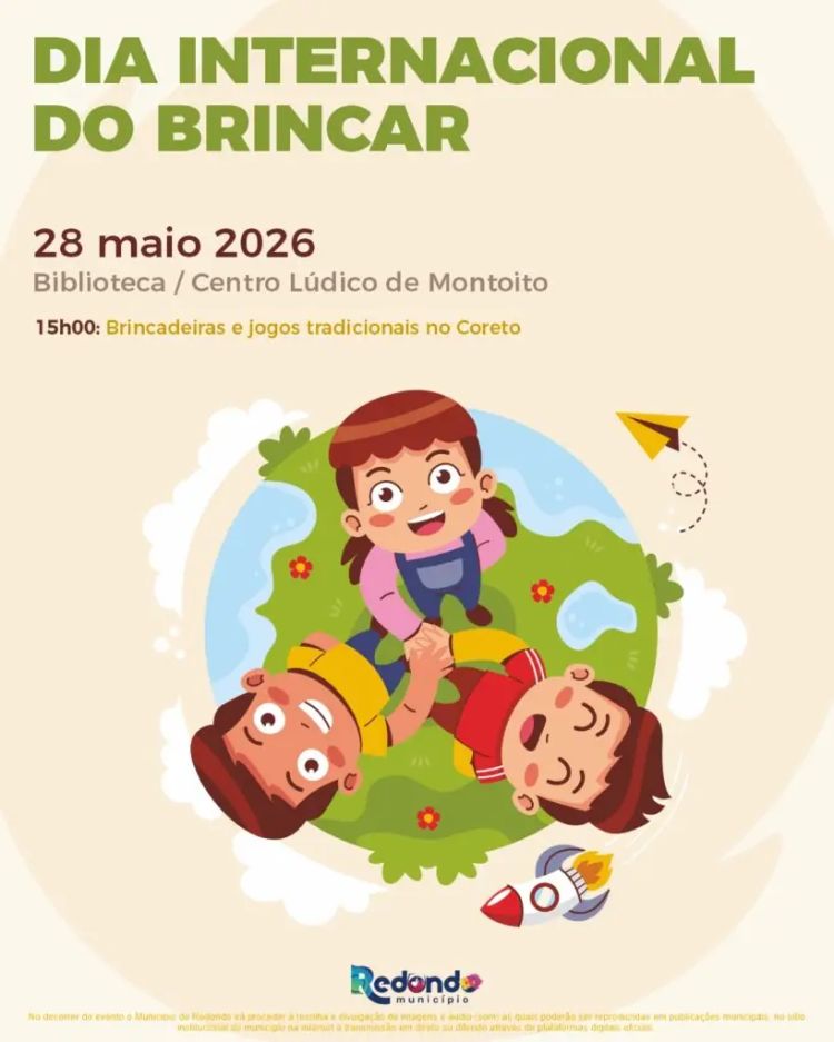 Dia Internacional do Brincar | 28 de maio | 15h00 | Biblioteca/ Centro Lúdico de Montoito