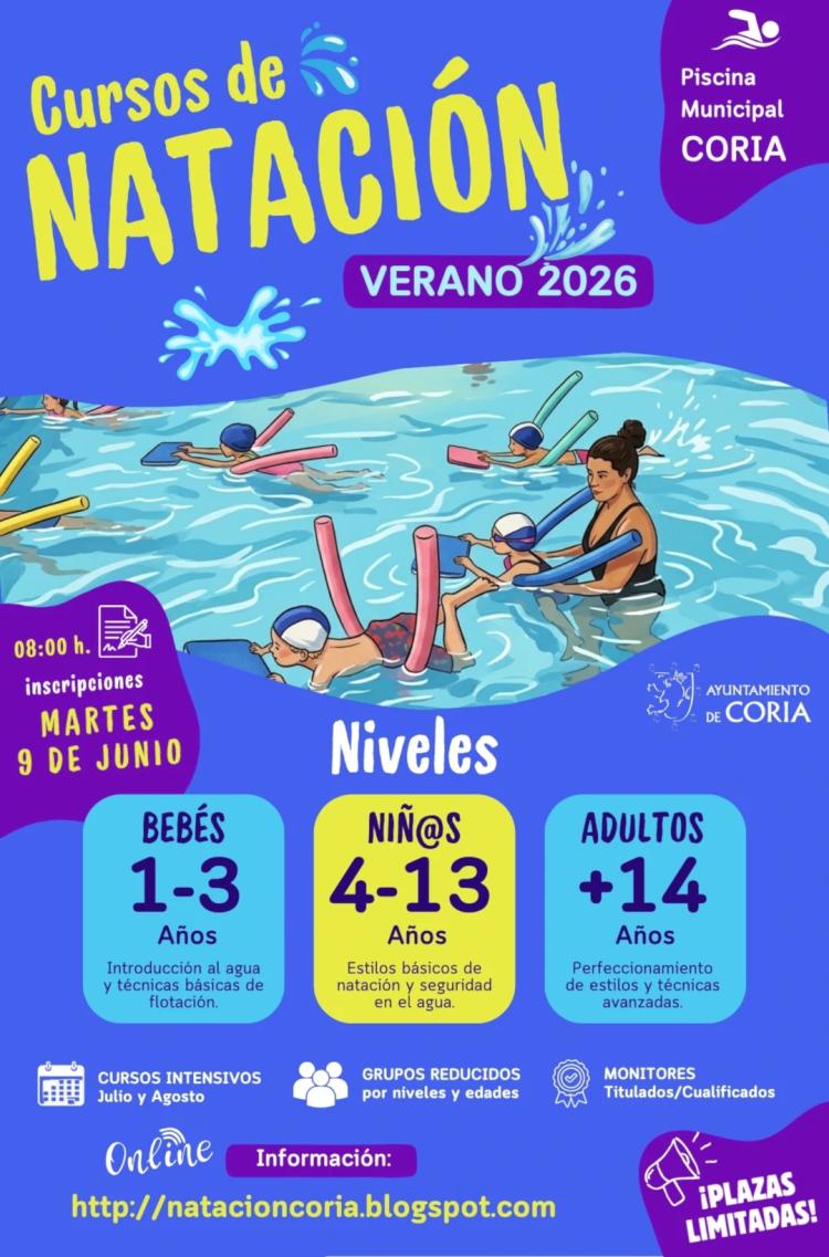 Cursos de Natación “Verano 2026”