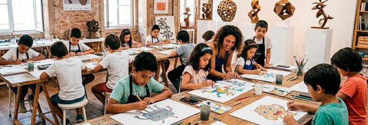 “Esculturas com Vida” Criartividades na Galeria: ateliês Infantis