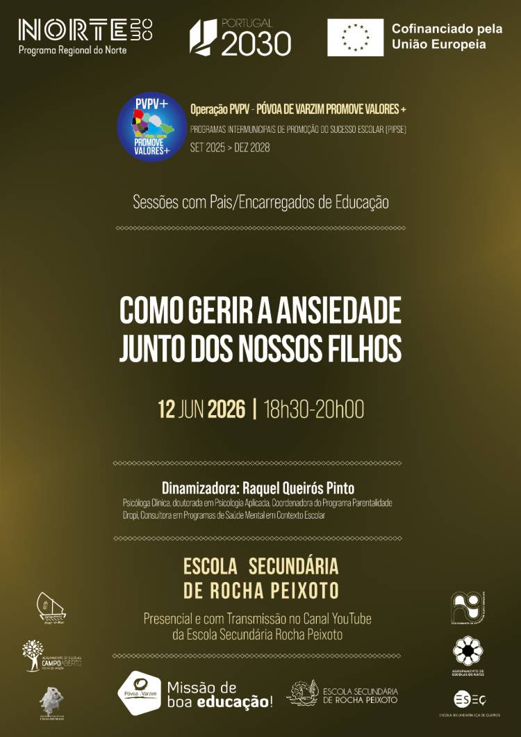 Sessão 'Como gerir a ansiedade com os nossos filhos'