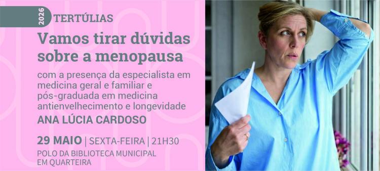 Tertúlia “Vamos tirar dúvidas sobre menopausa” 