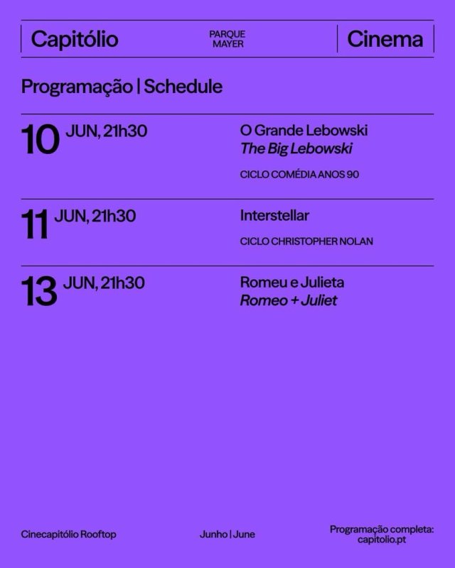 Ciclo de Cinema no Capitólio
