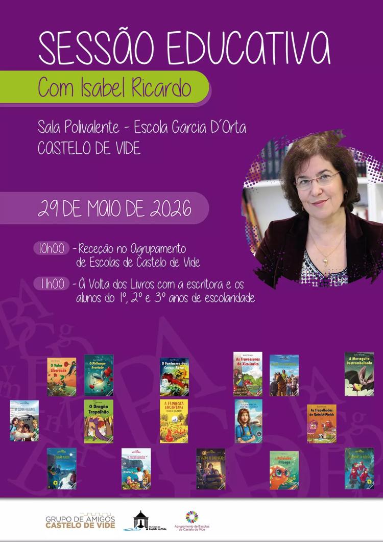 SESSÃO EDUCATIVA COM ISABEL RICARDO
