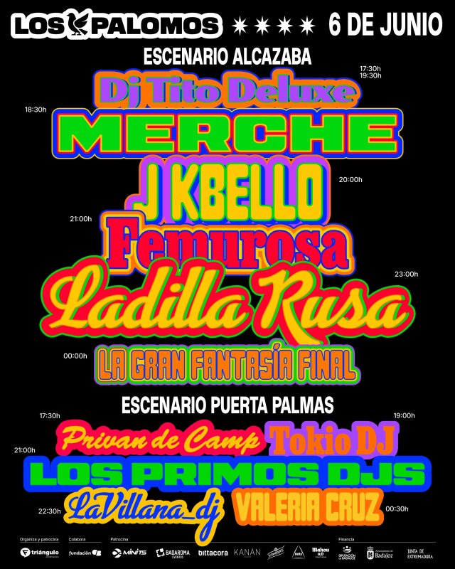 Conciertos Los Palomos 2026