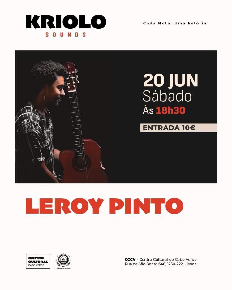 LEROY PINTO  | Concerto intimista no 'Kriolo Sounds - Cada Nota, Uma Estória'