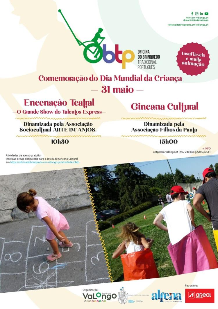 Oficina do Brinquedo Tradicional Português (OBTP) comemora o Dia Mundial da Criança