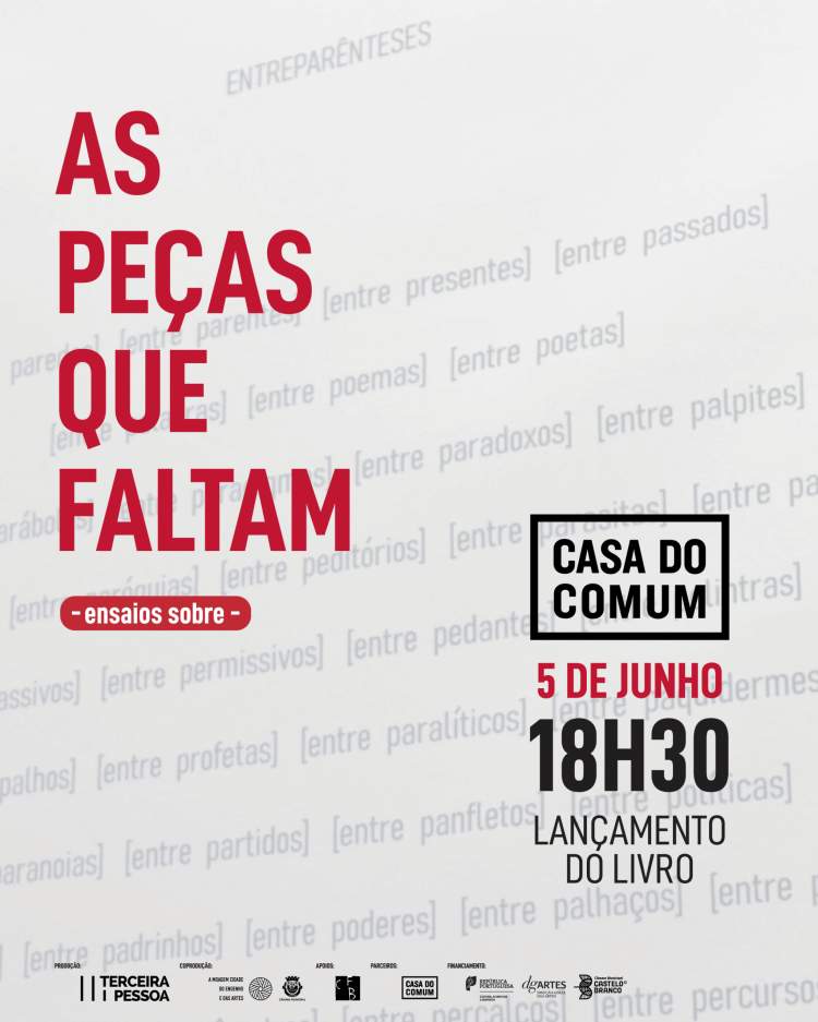 Lançamento do livro “As Peças que faltam” Lançamento