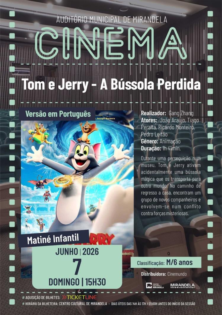 Tom e Jerry - A Bússola Perdida | Cinema - Matiné Infantil