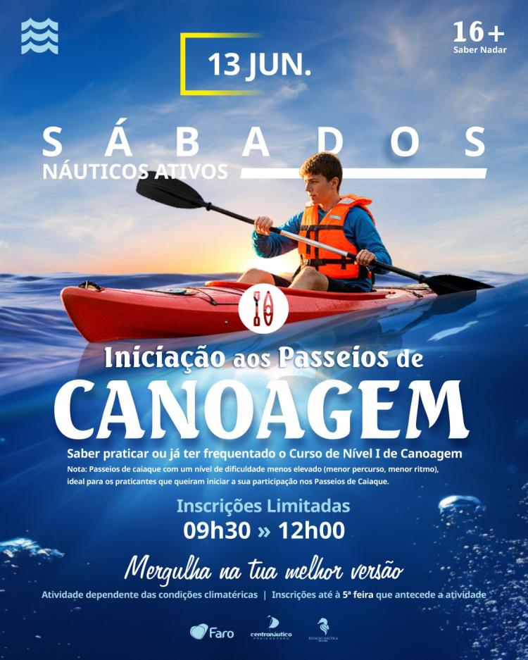 Sábados Náuticos Ativos - Iniciação aos Passeios de Canoagem 