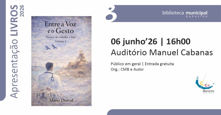 Apresentação do livro “Entre a Voz e o Gesto: Poemas de trabalho e luta” de Mário Durval