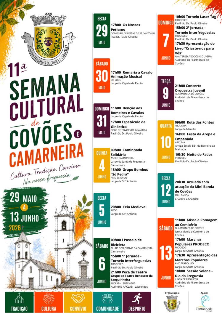 11ª Semana Cultural da Freguesia de Covões e Camarneira