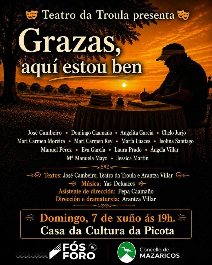Estrea de “Grazas, aquí estou ben” na Picota