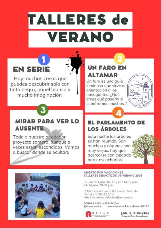 Talleres de Verano 2026 en el MEIAC