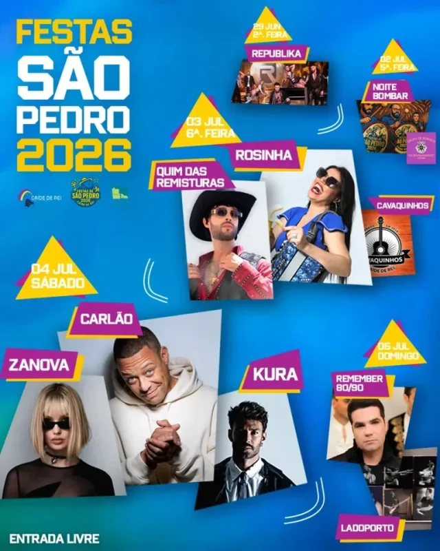 Festas São Pedro - Caíde de Rei 2026
