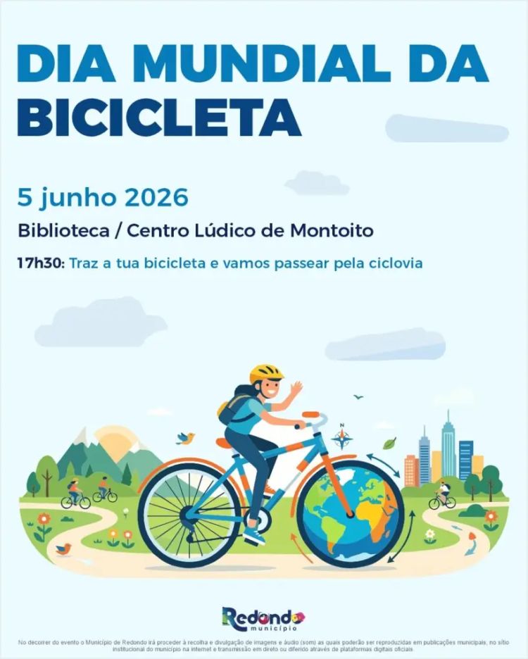 Dia Mundial da Bicicleta | 05 de junho | 17h30 | Biblioteca/ Centro Lúdico de Montoito