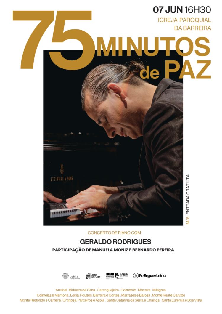 75 Minutos de Paz” leva concertos solidários às freguesias de Leiria - Barreira
