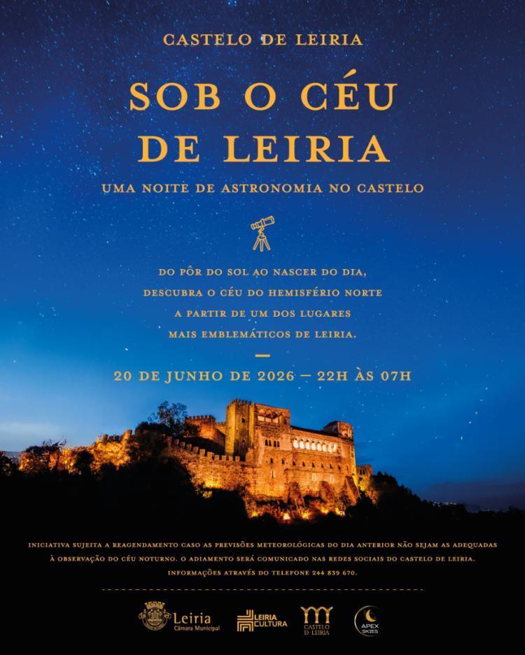 Sob o Céu de Leiria - Uma Noite de Astronomia no Castelo - 2026